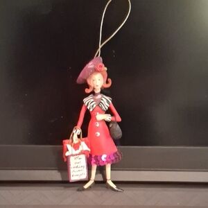 Chic Red Lady Ornament
